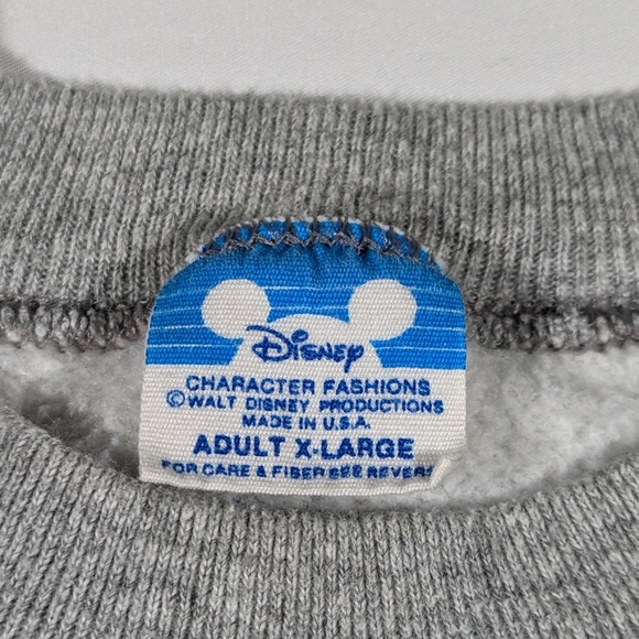 Vintage 80s Mickey Mouse Crewneck Sweatshirt Size XL Walt Disney - Picture 7 of 7